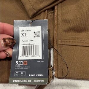 5.11 Tactical Plummet Jacket in Battle Brown